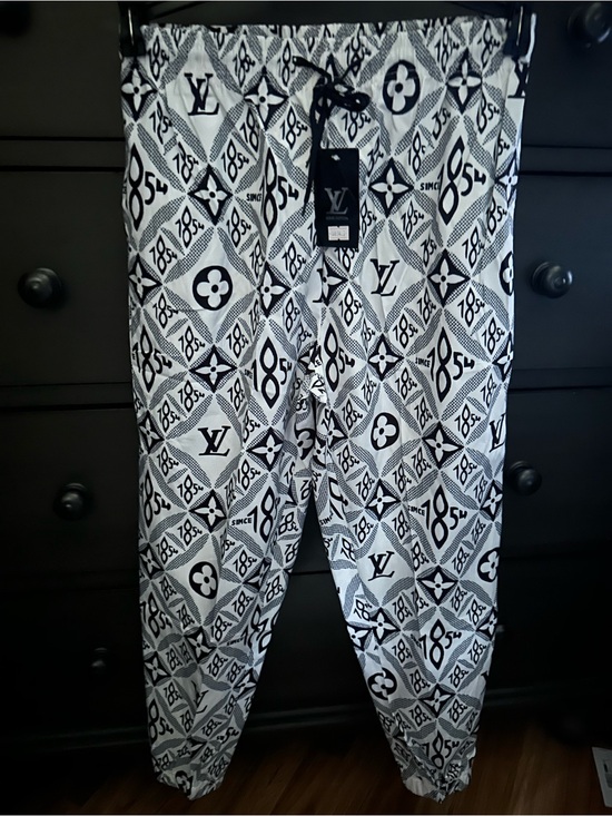 The Unbranded Brand Pants - Monogram Graphic Joggers in Black & White